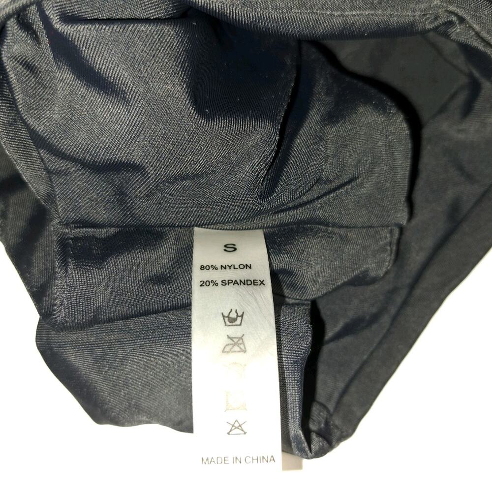 OMKAGI Bandeau Off Shoulder‎ High Waist Bikini Size Small Black - Picture 5 of 6